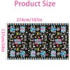 BLMHTWO Tablecloth 90s Party, 90s Party Tablecloth Hip Hop Retro