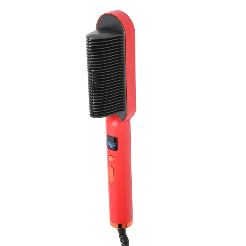 Hair Straightening Brush Negative Ion Combs AntiScald Heated Styling Brush