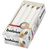 Bolsius Smooth Taper Candles - White - Set of 8