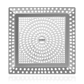 LEKEYE Shower Drain Hair Catcher | Drain Strainer | Shower Drain Cover Stainless Steel and Silicone