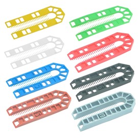 TERF® 100mm X 43mm (1-10mm Mixed Size Thick) U Shims Packers Spacers Plastic Packing Horseshoe Window Glazing Door Kitchen Cabinet Tiles Installations Mixed Size - Pack of 100