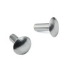 3/16" Diameter X 1/2" Length Brazier Head Solid Aluminum Rivets,