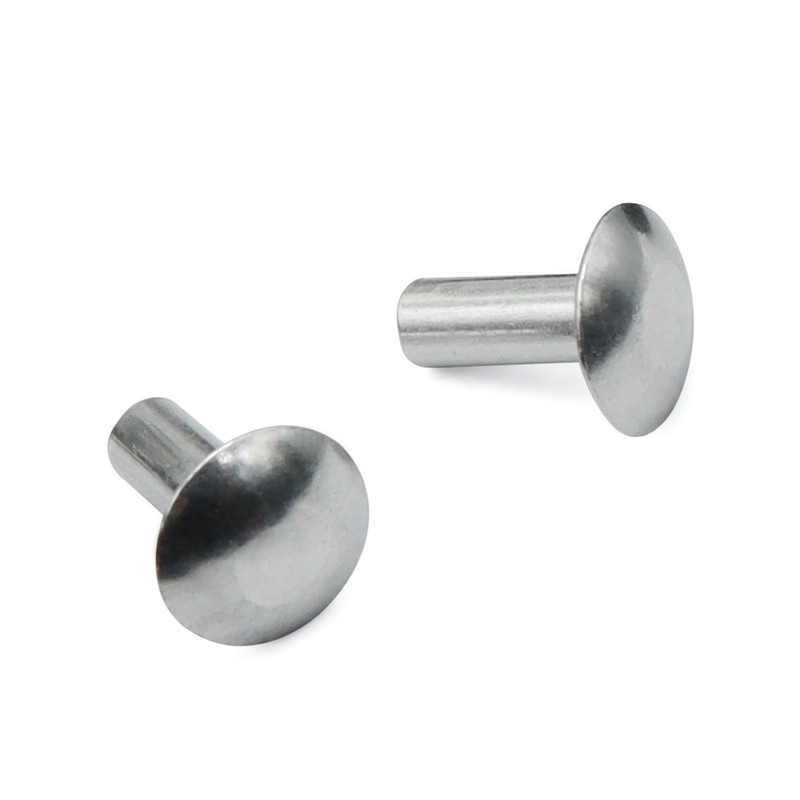 3/16" Diameter X 1/2" Length Brazier Head Solid Aluminum Rivets,