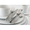 APOLLO Stainless Steel Martele Cutlery Set, Set of 16, Silver,
