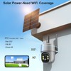 Xparkin Solar Security Cameras Wireless Outdoor, Mulit-Functional Home Security WiFi