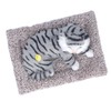 Cat Ornament Simulation Design Vivid Cute Plush Lying Cat with