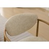 Beige PU Modern Leisure Dining/Living/Bedroom Chair Foam Back Seat Soft