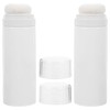 Toddmomy 2PCS Talquera Portátil Vacía 15cm Plástico Blanco