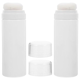 Toddmomy 2PCS Talquera Portátil Vacía 15cm Plástico Blanco                                                                                            