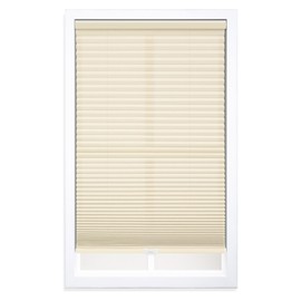 DEZ FURNISHINGS Cordless 1.5" Light Filtering Cellular Shade, 21.5" W x 48" H, Alabaster