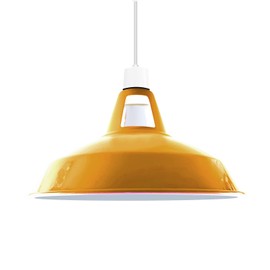 LEDSone Retro Metal Lamp Shades Living Room Ceiling Light Barn Shaped 30cm Easy fit Lampshades only for Pendant Lamp for Kitchen Living Room