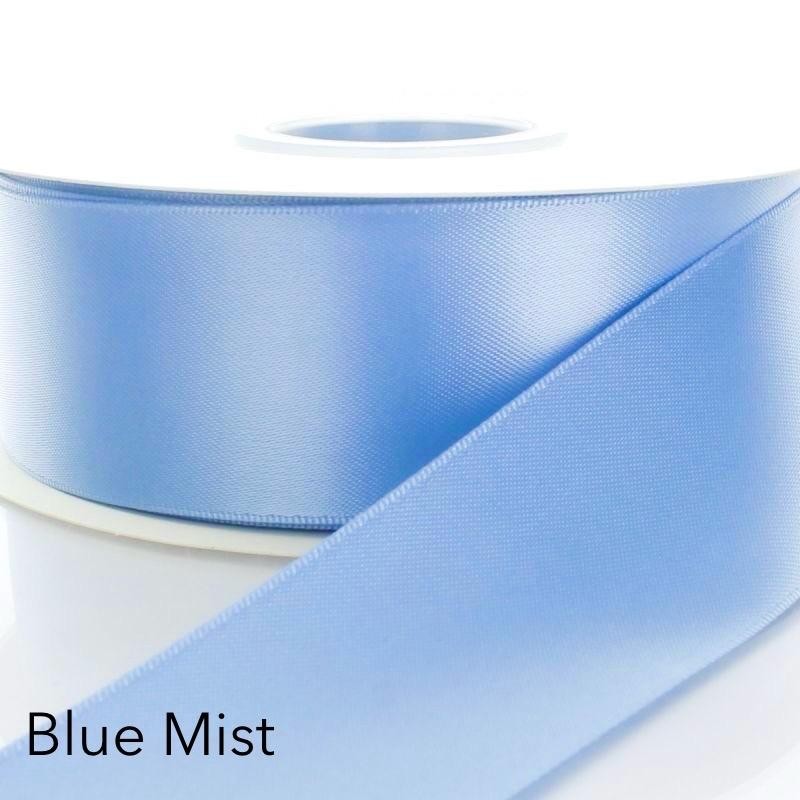 Satin Ribbon 50 yards Single Face Ribbon 1.5”:_Scarlet
