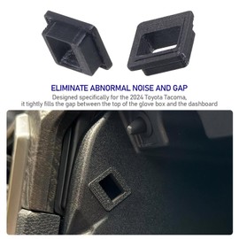 HUIKANGSHENG 1 Pcs Glove Box Gap Fix Inserts Compatible with 2024 Toyota Tacoma,Anti-Rattle Insert Kit to Eliminate Top Gap & Prevent Glove Box Noise