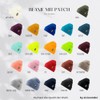 siviwonder English Bulldog Hat Patch Leather Walking Beanie Knitted Hat