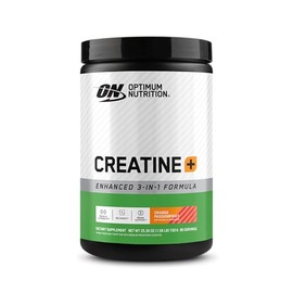 Optimum Nutrition Optimum Nutrition Creatine Monohydrate Plus Powder, Orange Passionfruit Flavored Creatine Performance Blend With Electrolytes for Hydration, Added Vitamins, 80 Servings, 720 Grams (Packaging May Vary)