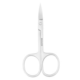 Motanar Nose Hair Scissors Facial Hair Small Scissors Stainless Steel Straight Curved Tip Scissor for Eyebrows, Nose, Moustache, Beard (Curved Tips)