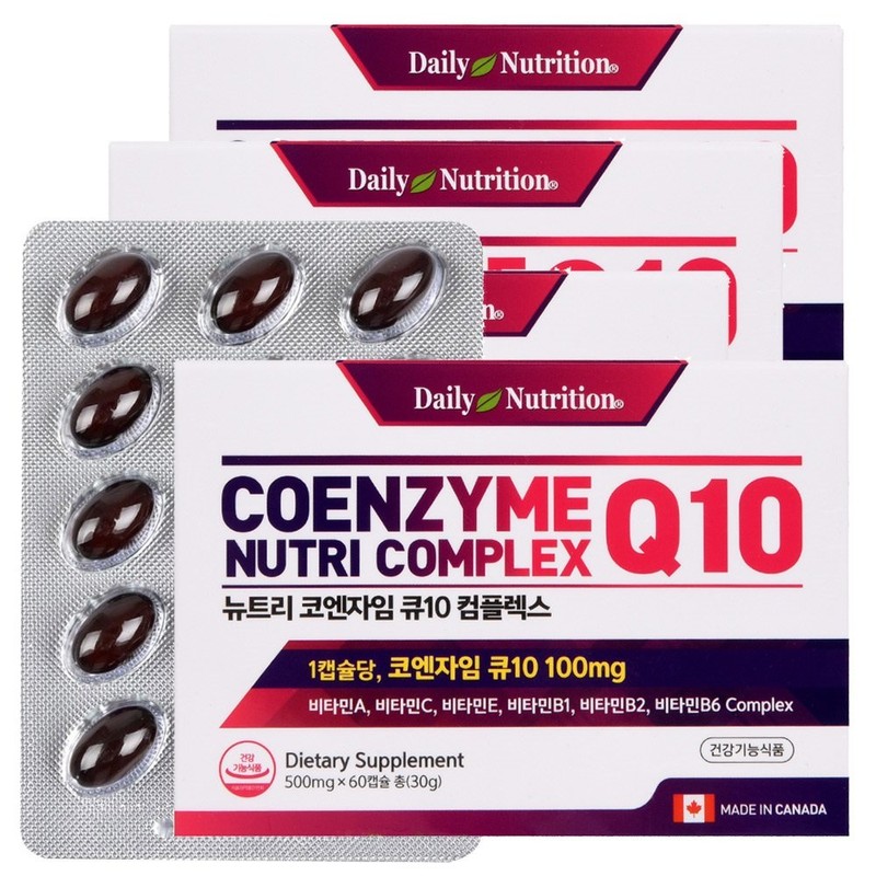 Daily Nutrition 60 Capsules / 데일리뉴트리션 60캡슐X4박스 캐나다 뉴트리 코큐텐