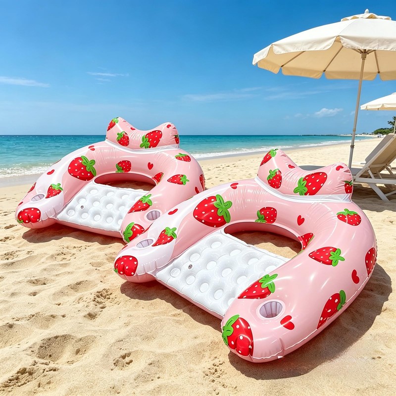Inflatable Pool Float Chairs -Floating Pool Chair Lounge Floats for