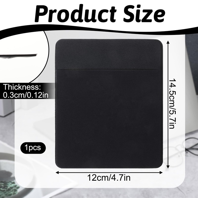Aeaocvo Mouse Holder Sleeve, Adhesive Mouse Pocket for Laptop, 5.7x4.7in