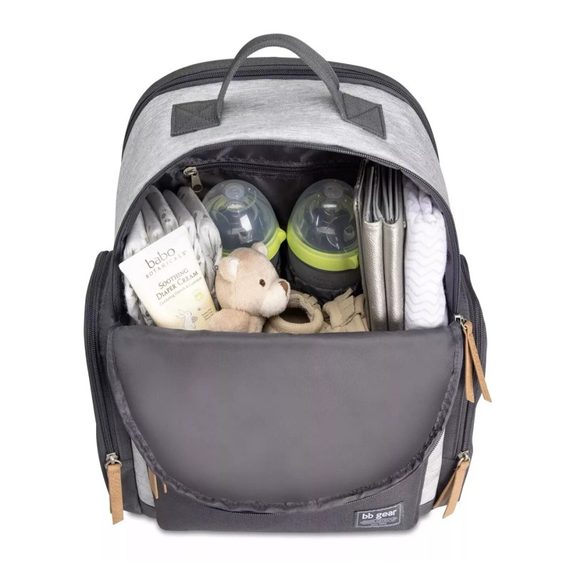 BB Gear Diaper Bag BB Gear Stonescape Backpack Grey NWT.