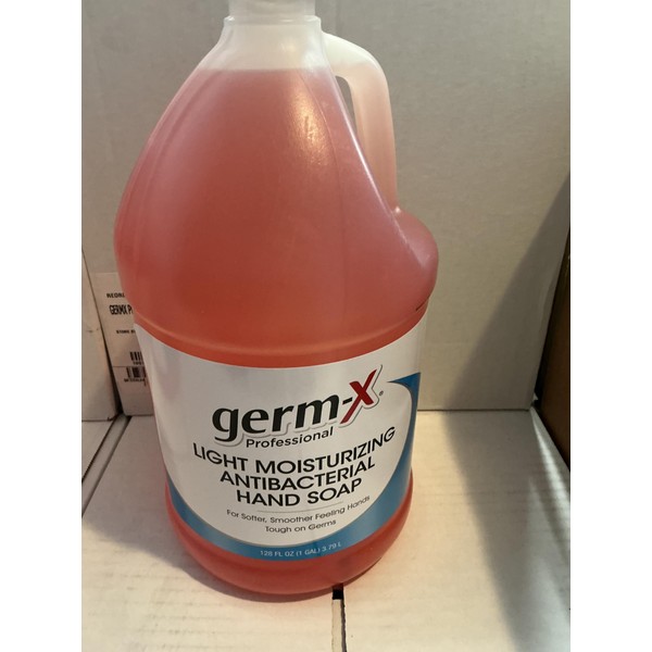 GERMX Professional Light Moisturizing Hand Soap, Antibacterial Liquid, 1 Gallon
