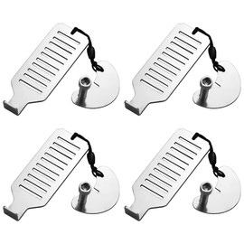 Hsthe Sea 4 Pack Security Portable Door Lock Without Drilling, Stainless Steel Travel Heavy Duty Lock With For Home Hotel Apartment School Self-Defense To Improve Safety, Suitable For Travel.