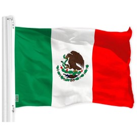 UD_G128 Combo Pack: American USA Flag 2x3 & Mexico Mexican Flag Ft 2x3 Ft  Both LiteWeave Pro Series Printed 150D Polyester, Bra