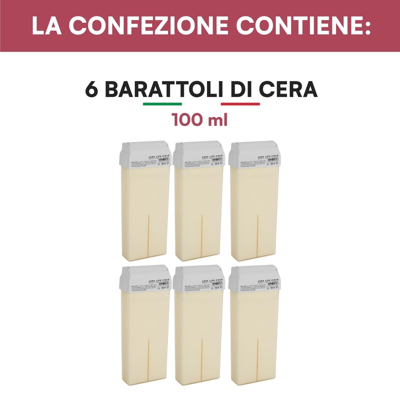 Ricarica Ceretta Rullo all'Ossido di Zinco, Cera Depilatoria Roll On