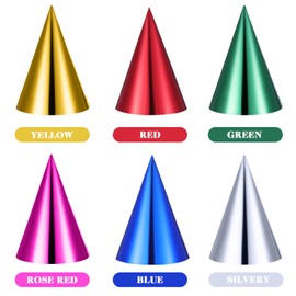 Veemoon 12PCS Party Hats Colorful Birthday Cone Hat for Adults Boys Girls Fun Celebrations Classroom Supplies Decorations