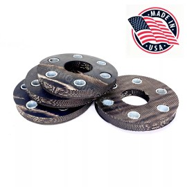 4 pcs Rotary Cutter Flex Coupler Rubber Disc Pad w/ bushings King Kutter 148907