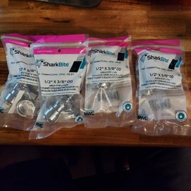 SharkBite 1/2 in x 3/8 in OD 1/4 Turn Angle Stop #23036-00