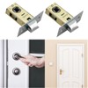 MACHSWON 2 Pcs 30mm Flat Tubular Mortice Latch Stainless Steel