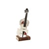 Gerson 2659650 Lighted Musical Holiday Spinning Water Globe Violin, Battery