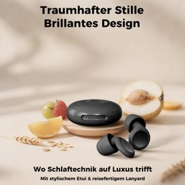 Ear Plugs for Sleeping with 4-Way Filter, Stops Snoring & Noise, Ear Plugs for Night for Side Sleepers/Work/Travel Black