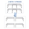 STORAGE MANIAC Set of 4 Expandable Kitchen Rack Wire Shelf
