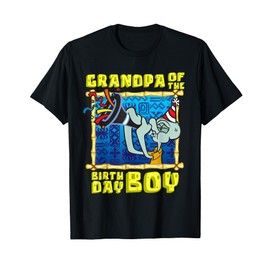 Mademark x SpongeBob SquarePants - SpongeBob Squidward Grandpa of the Birthday Boy Pop Grandad T-Shirt