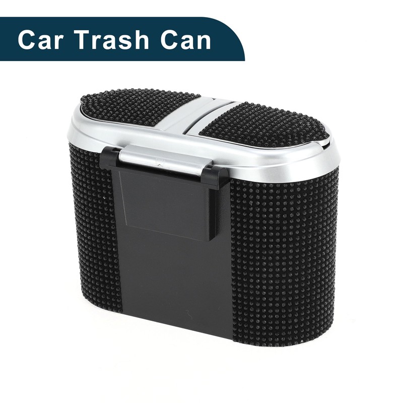 TUCKBOLD Car Trash Can Portable Car Door Trash Bin Black