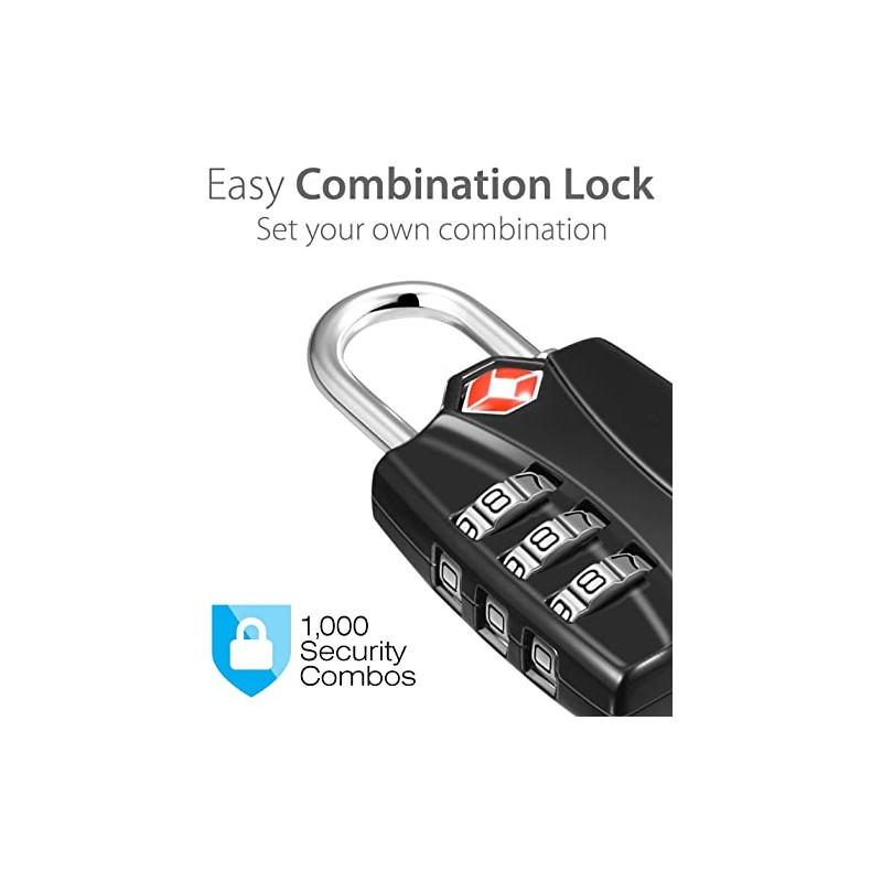 Shatchi Blue Combination Lock TSA Approved Travel Suitcase Luggage School