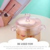 Vaguelly Glass Pot, Clear Glass Cooking Pot Saucepan with Lid,