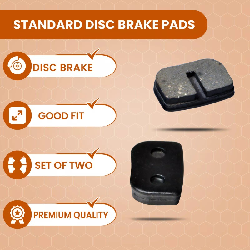 AlveyTech Disc Brake Pads for Mini Bike Standard Caliper (4)