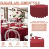 8 Pack Round Tablecloth 90 Inch Cloth Red Tablecloth for