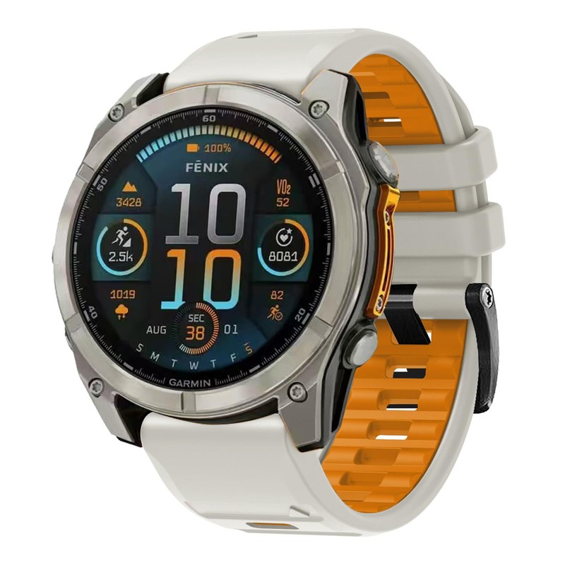 22mm & 26mm QuickFit Silicone Watch Band for Garmin Fenix