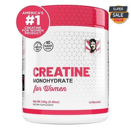 Creatine Monohydrate for Women with Collagen and BCAA's - Fitness Supplement Powder for Muscle, Healthy Hair, Skin, Nails and Recovery