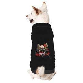 Cartoon Witch Dog Sweater Winter Pet Dog Hoodie Sweatshirts Warm Soft Dog Clothes X-Large