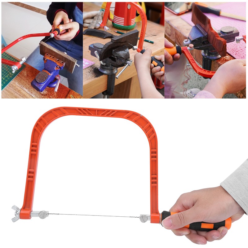 UShaped Aluminium Alloy Adjustable Junior Hacksaw Woodworking Hand Saw Tool