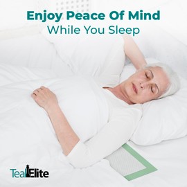 Teal Elite Chucks Pads Disposable Adult 36 x 36, 50 Count - Extra Large Bed Pads Disposable Adult, Super Absorbent Incontinence Bed Pads, Puppy Pads, Pee Pads for Adults, Great for Babies & Pets