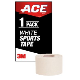 ACE-544991 Brand Sports Tape, 1.5 in. x 10 yds., White, 1 count