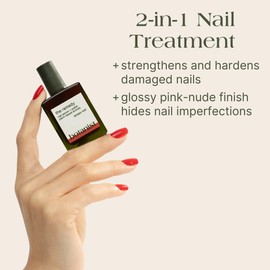 Botanist The Remedy | Nail Strengthening Polish | Repairs & Hardens Nails Damaged from Acrylics, Dip & Gel Manicures | Non-Toxic, 84% Plant Based, 21-Free & Vegan (Poppy Red)
