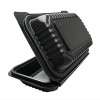 Contenedor Liso 9x6 Pulgadas Desechable Biodegradable 150pzs