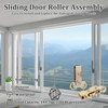 4Pack Sliding Door Rollers Replacement Kit, 1-1/4" Tandem Roller Assembly